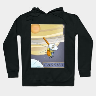 Cassini Spacecraft Illustration Hoodie